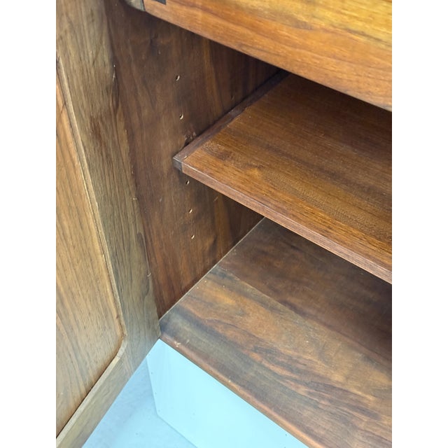 Stunning 1970’s Craft Made Studio Walnut Floating Stereo Cabinet For Sale In Palm Springs - Image 6 of 18