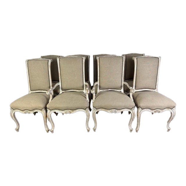 Set of French Painted Dining Chairs c.1930’s For Sale