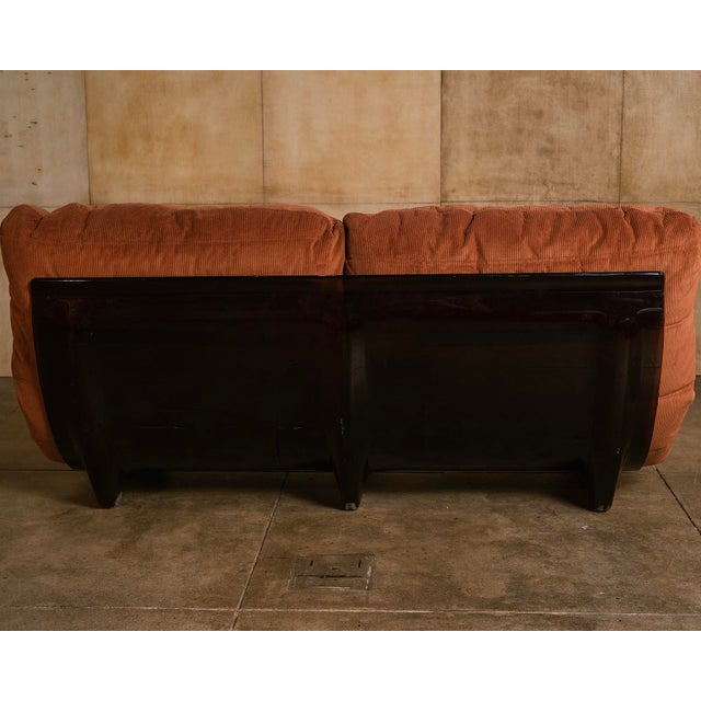 Mid-Century Modern 1970s Marsala Loveseat by Michel Ducaroy for Ligne Roset For Sale - Image 3 of 12