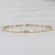 New 0.16ctw Diamond Flexible Bangle Bracelet 14k Yellow Gold 6.75" For Sale - Image 4 of 7