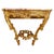 Wood 18th Century Carved and Gilded Wood Console with Marble Top For Sale - Image 7 of 7