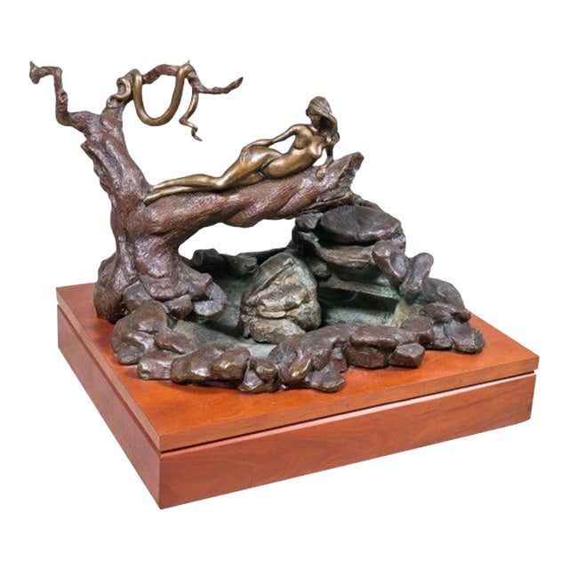 Mid 20th Century Kelly Farrell Bronze Fountain "Eve" For Sale