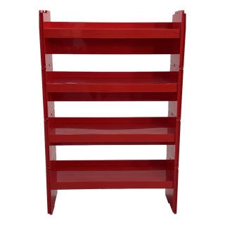 Red Modular Jeep Bookcase by De Pas, D'Urbino and Lomazzi for BBB, 1970s, Set of 4 For Sale