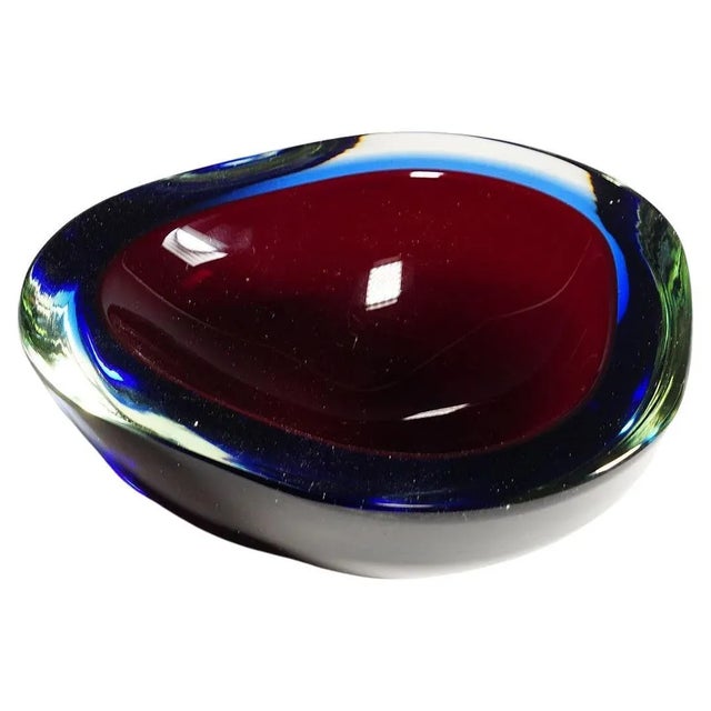 Mid-Century Modern Bowl in Murano Sommerso Art Glass, 1960s For Sale - Image 9 of 9
