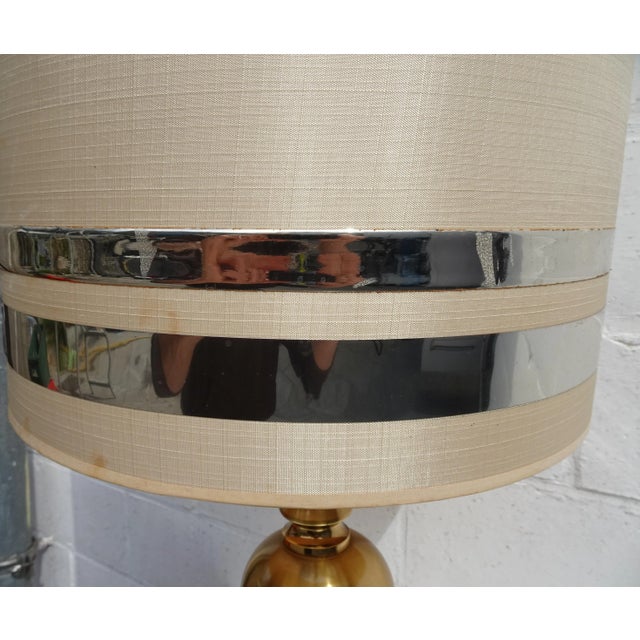 Metal Gilded Ball Table Lamp by Boulanger from Boulanger, 1970s For Sale - Image 7 of 18