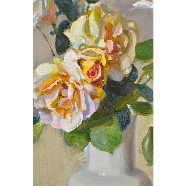 Valery Bayda, Roses, 2025, Oil on Cardboard For Sale - Image 3 of 6