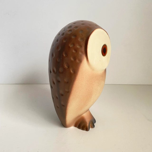 Mid Century Modern 1960s Ceramic Owl Statue Hagen Renaker For Sale - Image 6 of 13