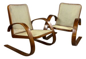 Czech Armchairs by M. Navrátil and Z. Plesník, 1949, Set of 2