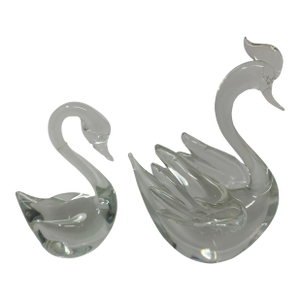 Vintage Murano Glass Swans Seguso