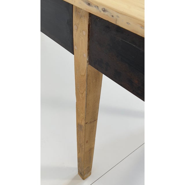 French Rustic Country House Table, 1940s For Sale - Image 9 of 10