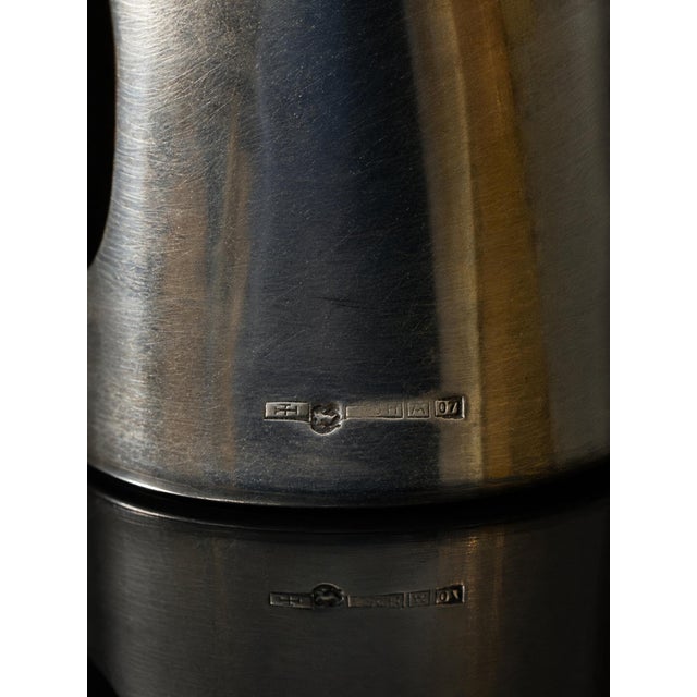 Metal Riihimäki Silver and Crystal Vase, 1967 For Sale - Image 7 of 9