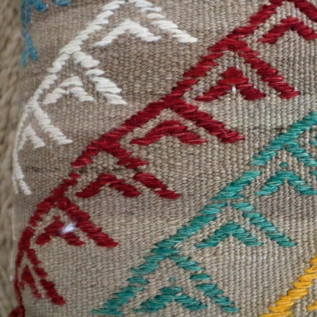 This is a handmade vintage pillow from the 1960s. Zipper closure Insert Not Included Recommended Size: 18" x 18"...