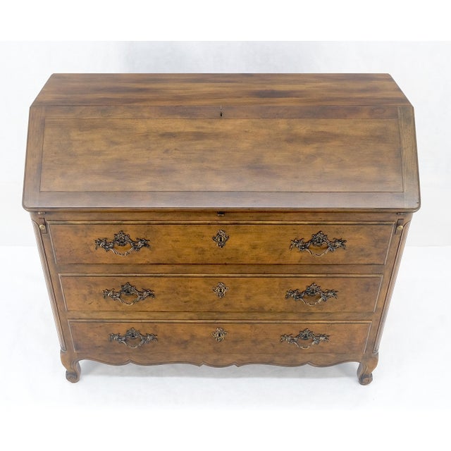 Baker Slant Drop Front Secretary Desk 3 Drawers Chest MINT For Sale - Image 17 of 18