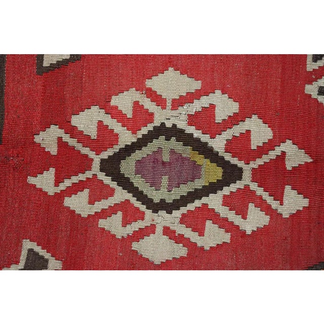 Textile Caucasian Kilim Rug, 1920s For Sale - Image 7 of 18