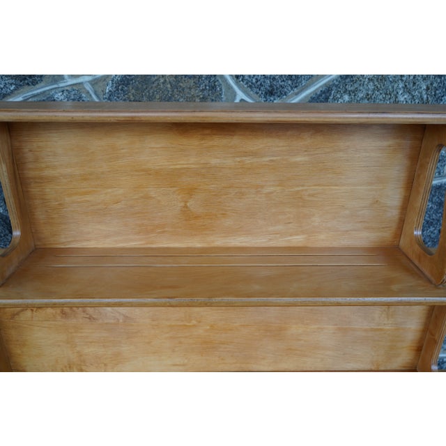 Wood 1940s Thaden-Jordan Sideboard Server With Graduated Two-Tiered Display Hutch For Sale - Image 7 of 13