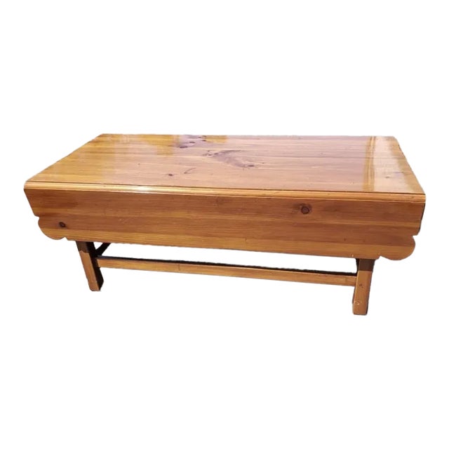 Ethan Allen MidCentury Pine Drop Leaf Cocktail Table Chairish