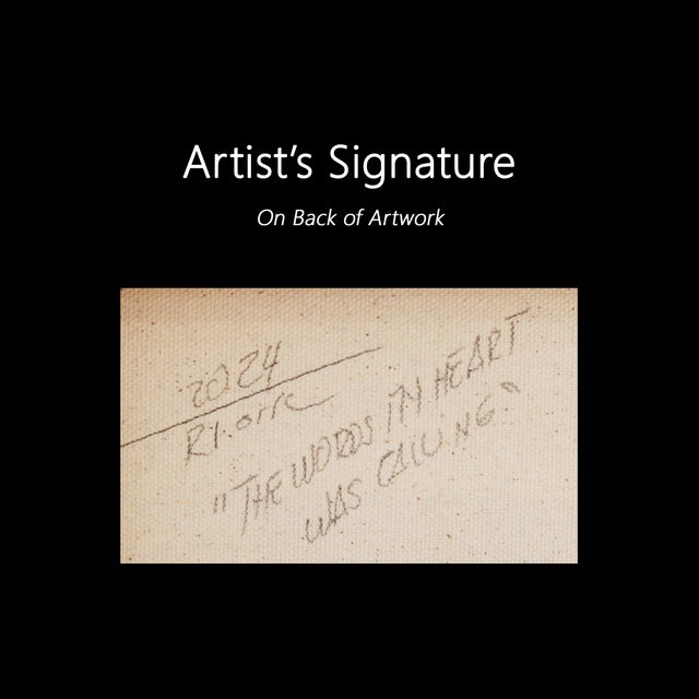 The Words My Heart Was Calling - Framed Colorful Abstract Original Artwork by Raul De La Torre For Sale - Image 9 of 9