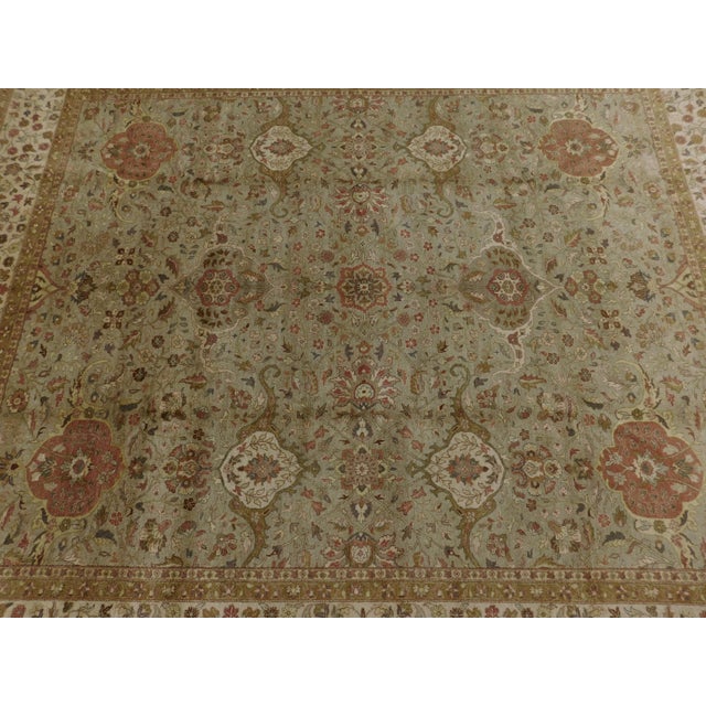 Hand Knotted Rug in Soft Color. For Sale - Image 12 of 18