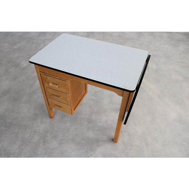 Mid-Century Modern Vintage Desk by Piet Zwart for Bruynzeel, 1970s For Sale - Image 3 of 7