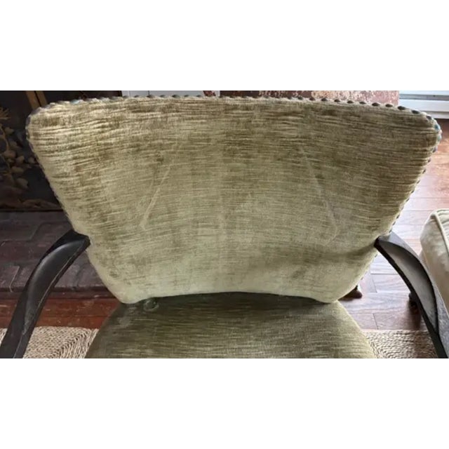 Mid Century Arm Chair With Nail Heads For Sale - Image 10 of 12