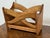 Tan Oak Wood Sculptural Magazine Rack For Sale - Image 8 of 12