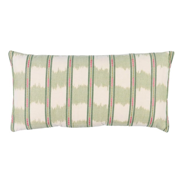 Schumacher Faye Pillow In Leaf For Sale