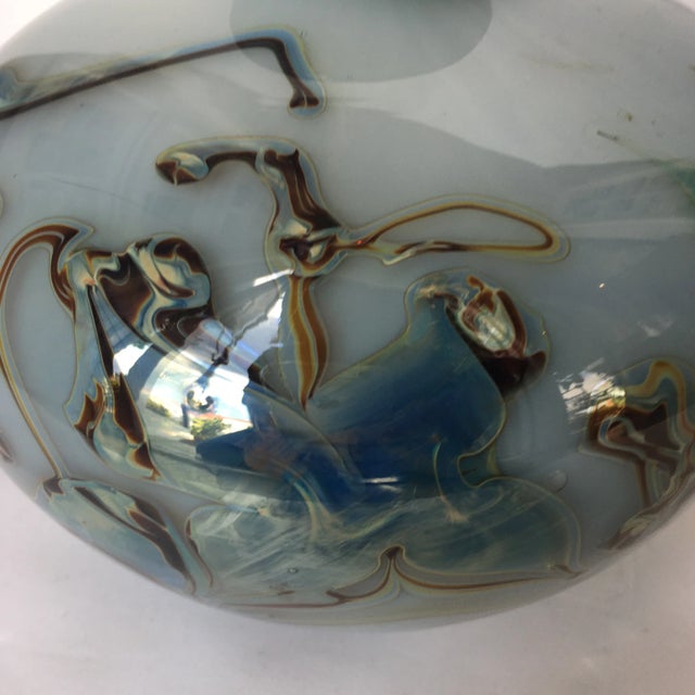 Artist Dick Huss Hand - Blown Art Glass Vase For Sale - Image 4 of 11