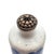 Vintage Chinese Blue & White Porcelain Snuff Bottle With Stopper Spoon (3.375") For Sale - Image 10 of 14