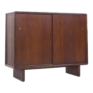 Robsjohn Gibbings for Widdicomb Mid Century Sliding Door Cabinet Credenza