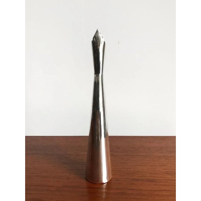 A vase model "Cardinale" in silvered metal designed by Lino Sabattini for Christofle France in 1956, marked at the base...