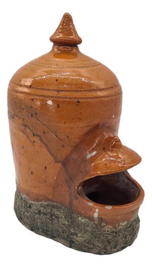 Antique Ceramic Bird Feeder, Central Europe, 1900s