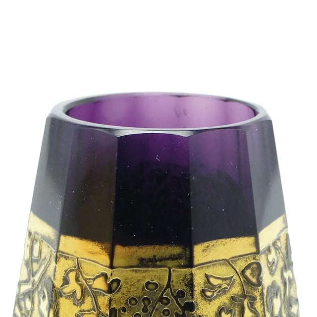 Art Deco Vase from Moser, Czechoslovakia, 1930s For Sale - Image 6 of 8