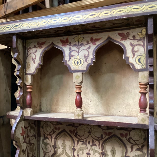 Mid 20th Century Moroccan Spice Shelf in Cream For Sale - Image 9 of 10