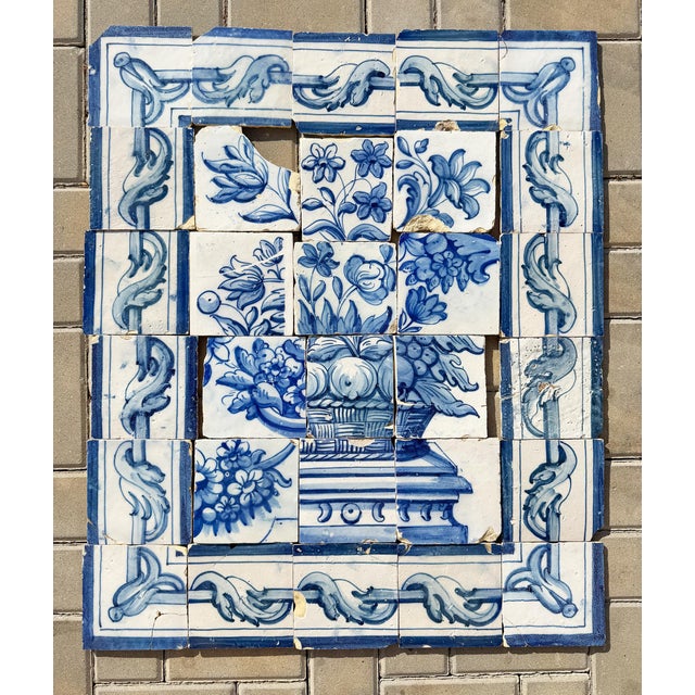 Circa: 18th Century. Country: Portugal. Material: Earthenware, Tin-glazed pottery. Item condition: Some repairs, flaws and...