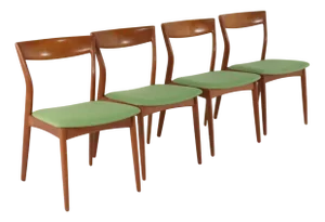 Dining Room Chairs by R. Borregaard for Viborg, 1970s, Set of 4