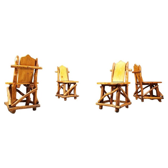 Vintage Brutalist Dining Chairs, 1960s, Set of 4 For Sale - Image 12 of 12