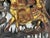 Wood Antique Gilt Lacquered Chinese Panel: Horse & Warriors, Qing Dynasty For Sale - Image 7 of 10