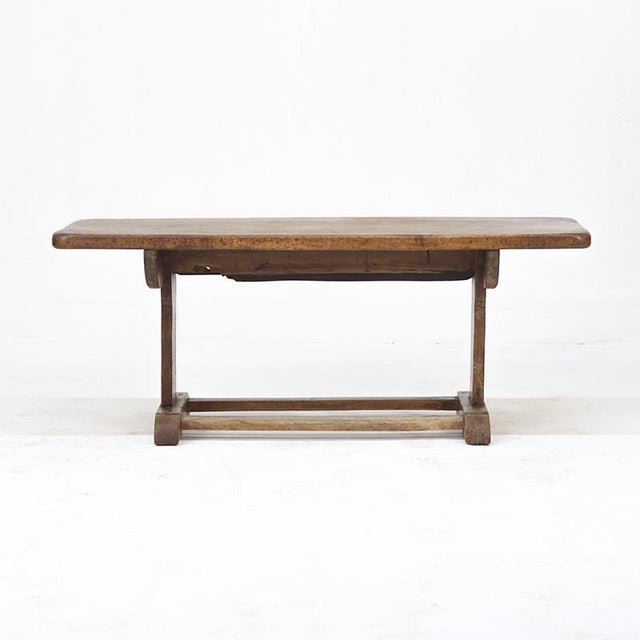 Antique Rustic Farmhouse Refectory Coffee Table in Oak For Sale - Image 6 of 13