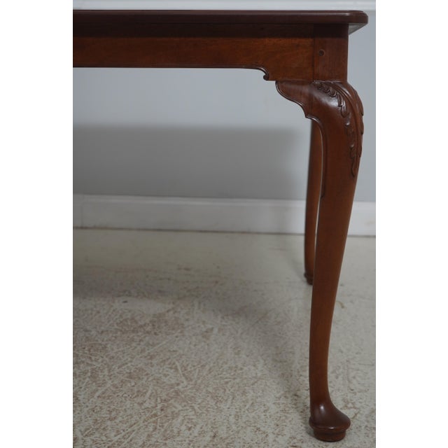 Wood Stickley George III Style Mahogany Inlaid Dining Table For Sale - Image 7 of 18