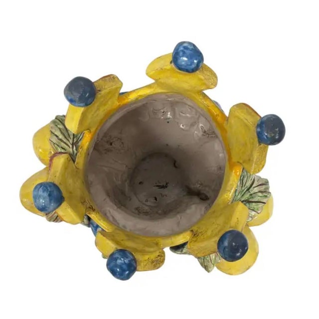 Vintage Italian Caltagirone Moor's Head Planter For Sale In Tampa - Image 6 of 11