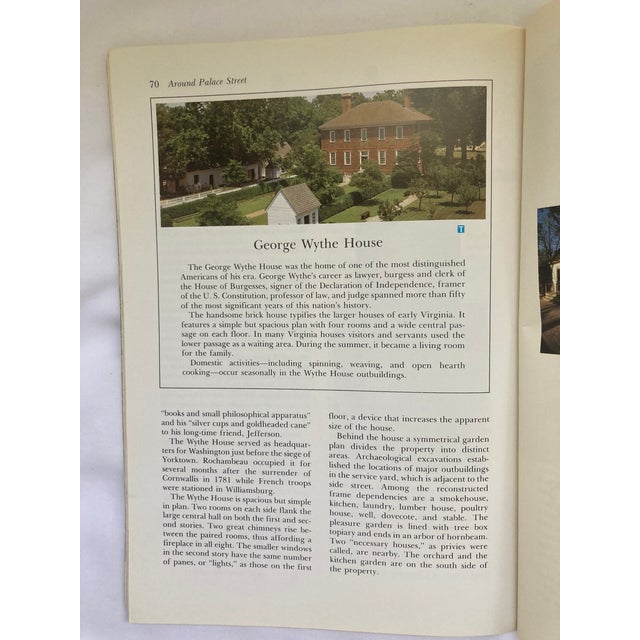 Paper Official Guide to Colonial Williamsburg / Vintage Historical Booklet For Sale - Image 7 of 7