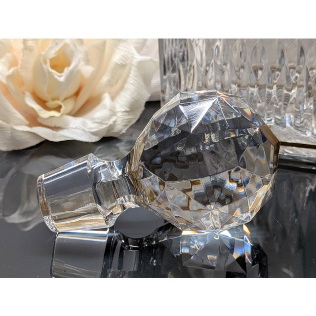 Late 20th Century Saint-Louis Crystal Apollo Gold Spirits Decanter For Sale - Image 9 of 12