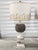 Cream Farmhouse Style Baluster Form Lamps- A Pair For Sale - Image 8 of 12