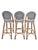 Plastic Restoration Hardware St. Germaine Resin Parisian Style Counter or Bar Stools Chairs For Sale - Image 7 of 12
