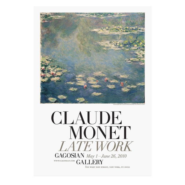 Monet Claude Monet Late Work Nympheas Exhibition Poster (1904-05), 2010 For Sale - Image 4 of 4