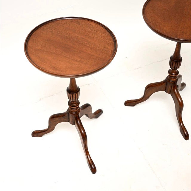 Antique Georgian Wine Tables, 1930, Set of 2 For Sale - Image 3 of 7