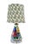 Mid-Century Modern Mid Century Italian Majolica Floral Table Lamp For Sale - Image 3 of 5