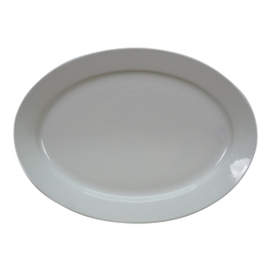 Vintage Arabia Finland White Ceramic Oval Thanksgiving Turkey Serving Platter
