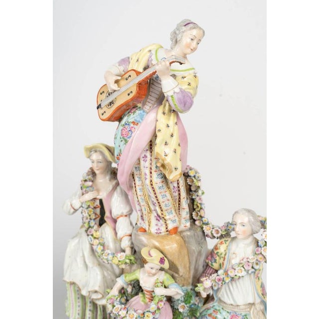 19th Century Napoleon III Porcelain Figurines from Meissen For Sale - Image 3 of 13