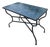 44" Rectangular Handmade Moroccan Petrol Blue Mosaic Table For Sale